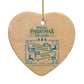 Special Christmas Delivery Personalised Heart Decoration