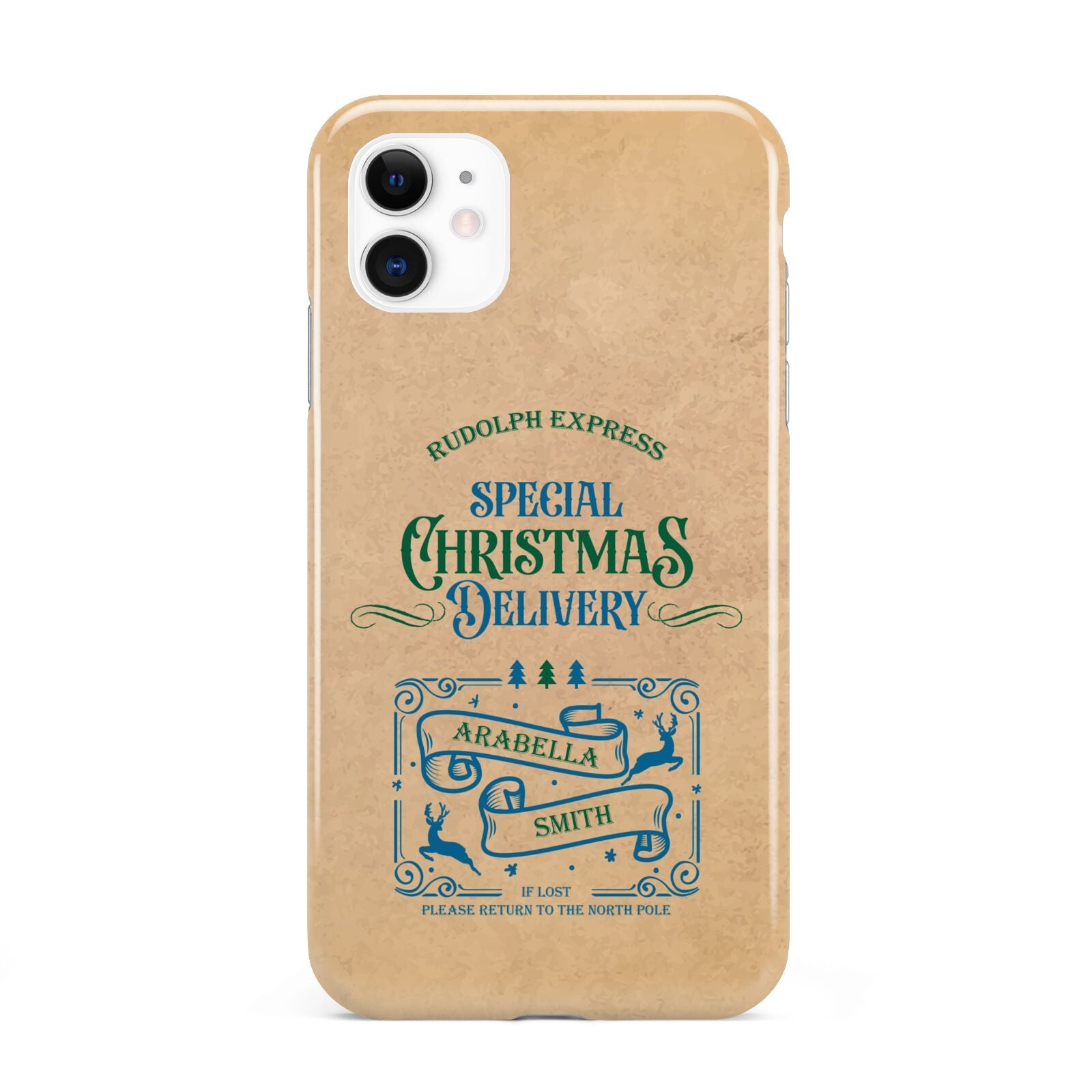 Special Christmas Delivery Personalised iPhone 11 3D Tough Case
