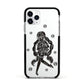 Spells Girl Halloween Personalised Apple iPhone 11 Pro in Silver with Black Impact Case