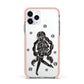 Spells Girl Halloween Personalised Apple iPhone 11 Pro in Silver with Pink Impact Case