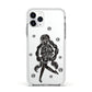 Spells Girl Halloween Personalised Apple iPhone 11 Pro in Silver with White Impact Case