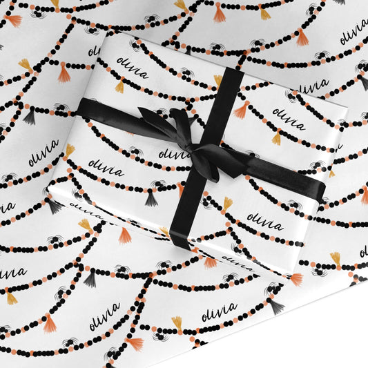 Spider Halloween Custom Wrapping Paper