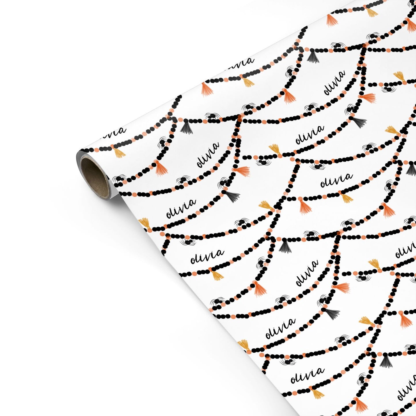 Spider Halloween Personalised Gift Wrap