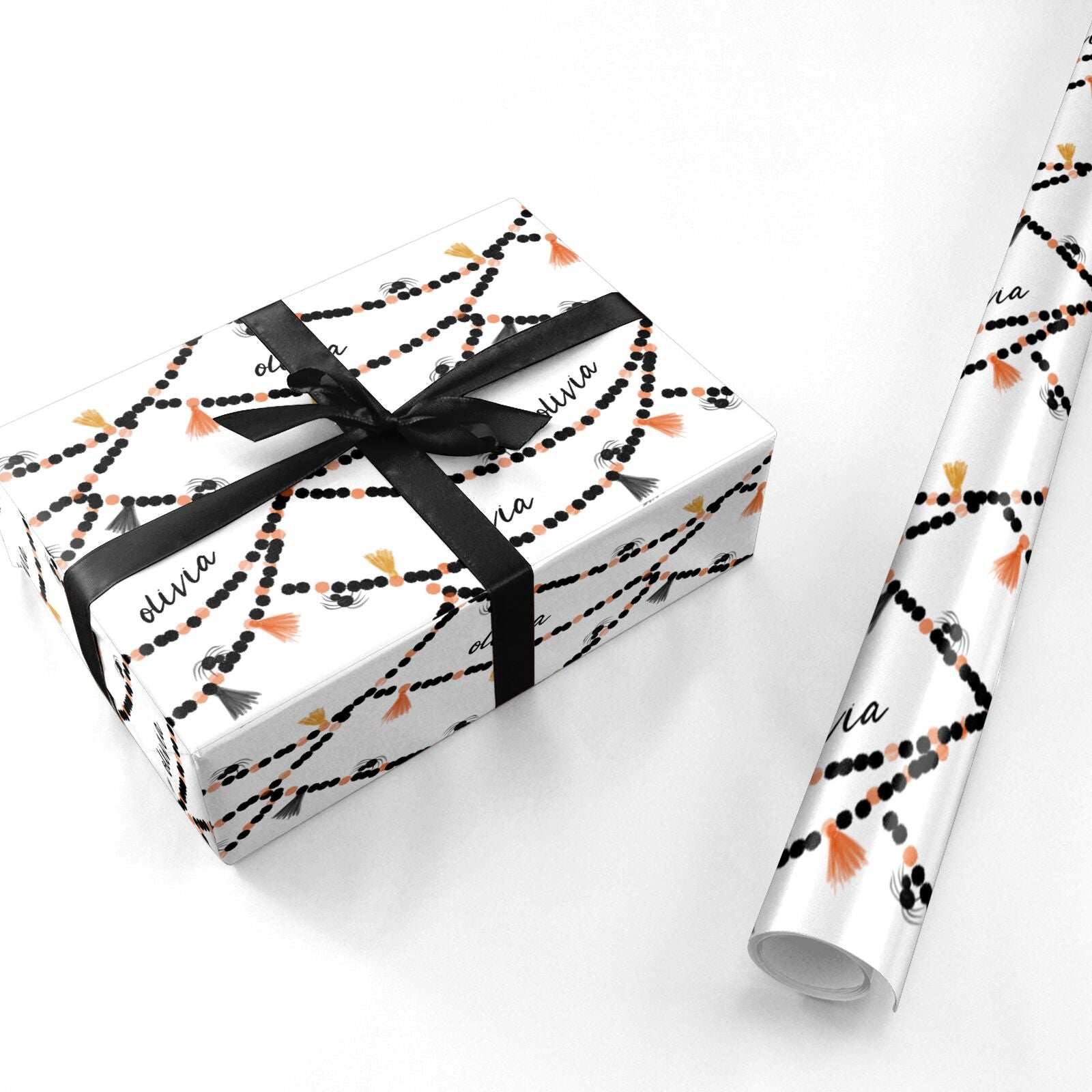 Spider Halloween Personalised Wrapping Paper