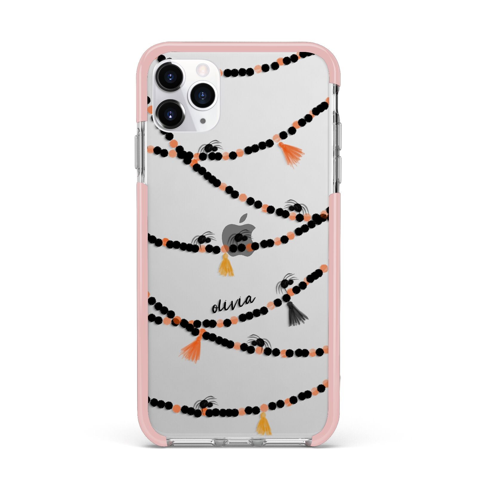 Spider Halloween iPhone 11 Pro Max Impact Pink Edge Case