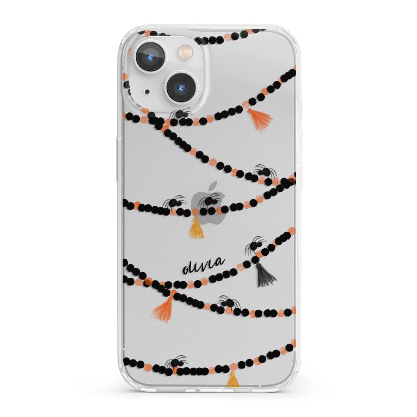 Spider Halloween iPhone 13 Clear Bumper Case
