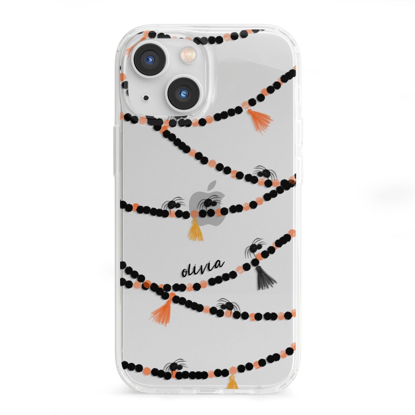 Spider Halloween iPhone 13 Mini Clear Bumper Case