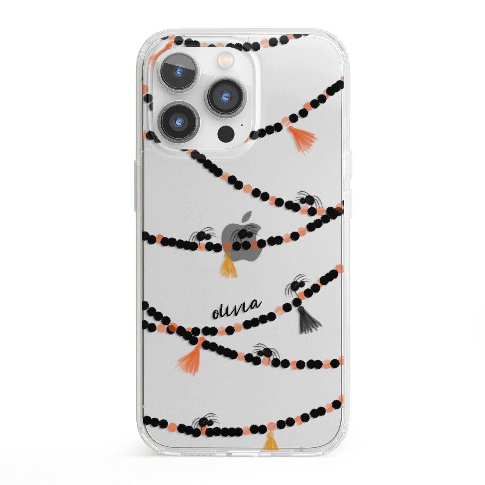 Spider Halloween iPhone 13 Pro Clear Bumper Case