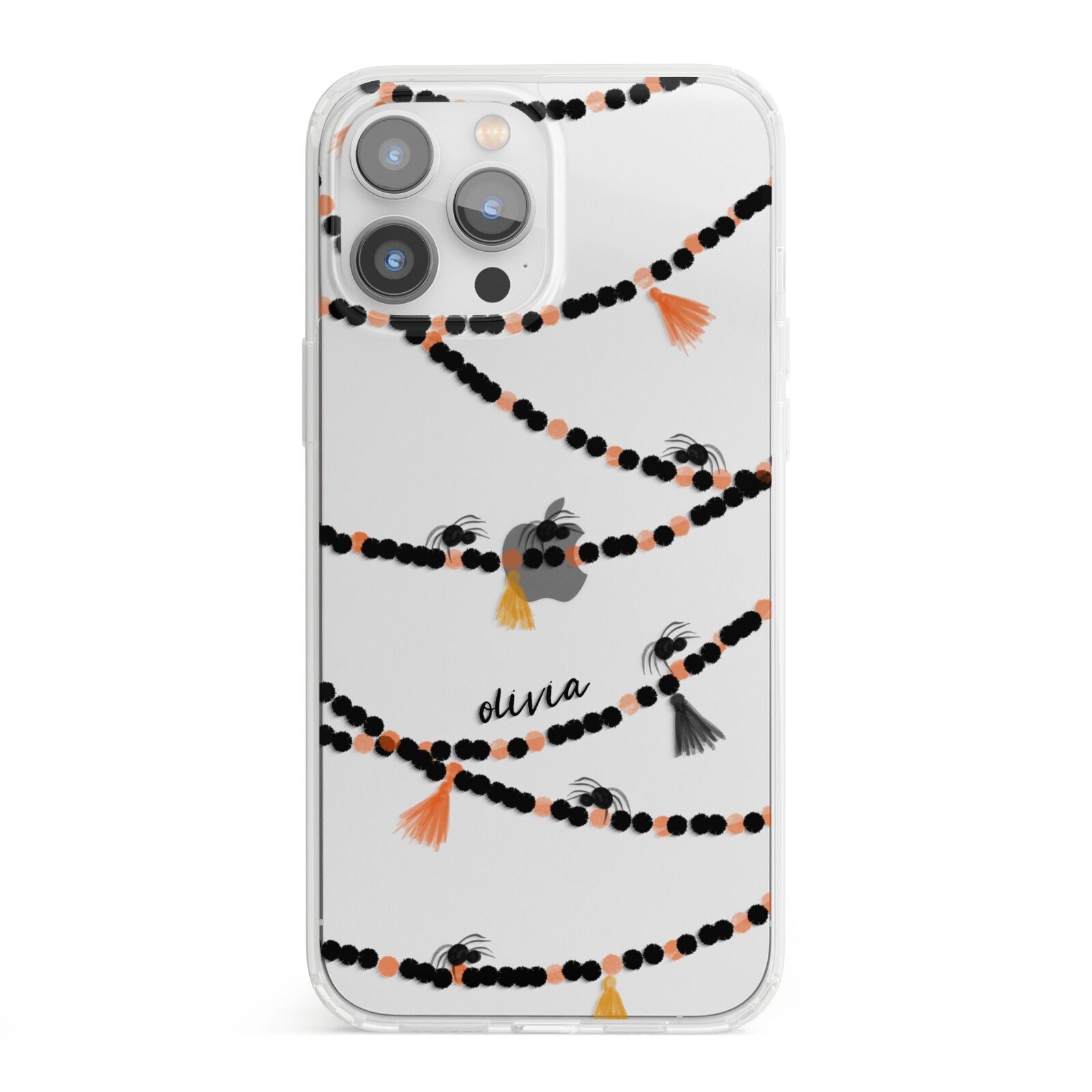 Spider Halloween iPhone 13 Pro Max Clear Bumper Case
