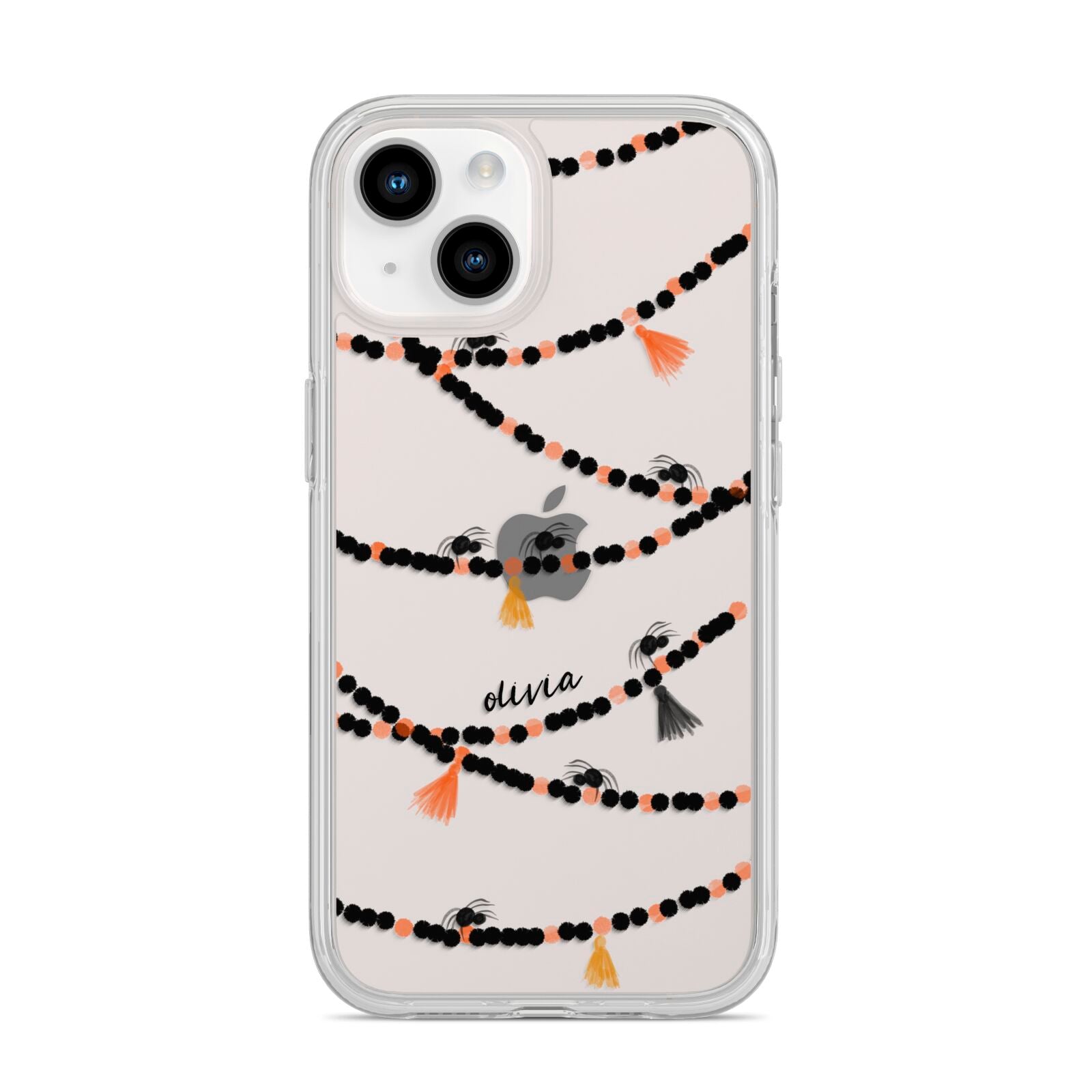 Spider Halloween iPhone 14 Clear Tough Case Starlight