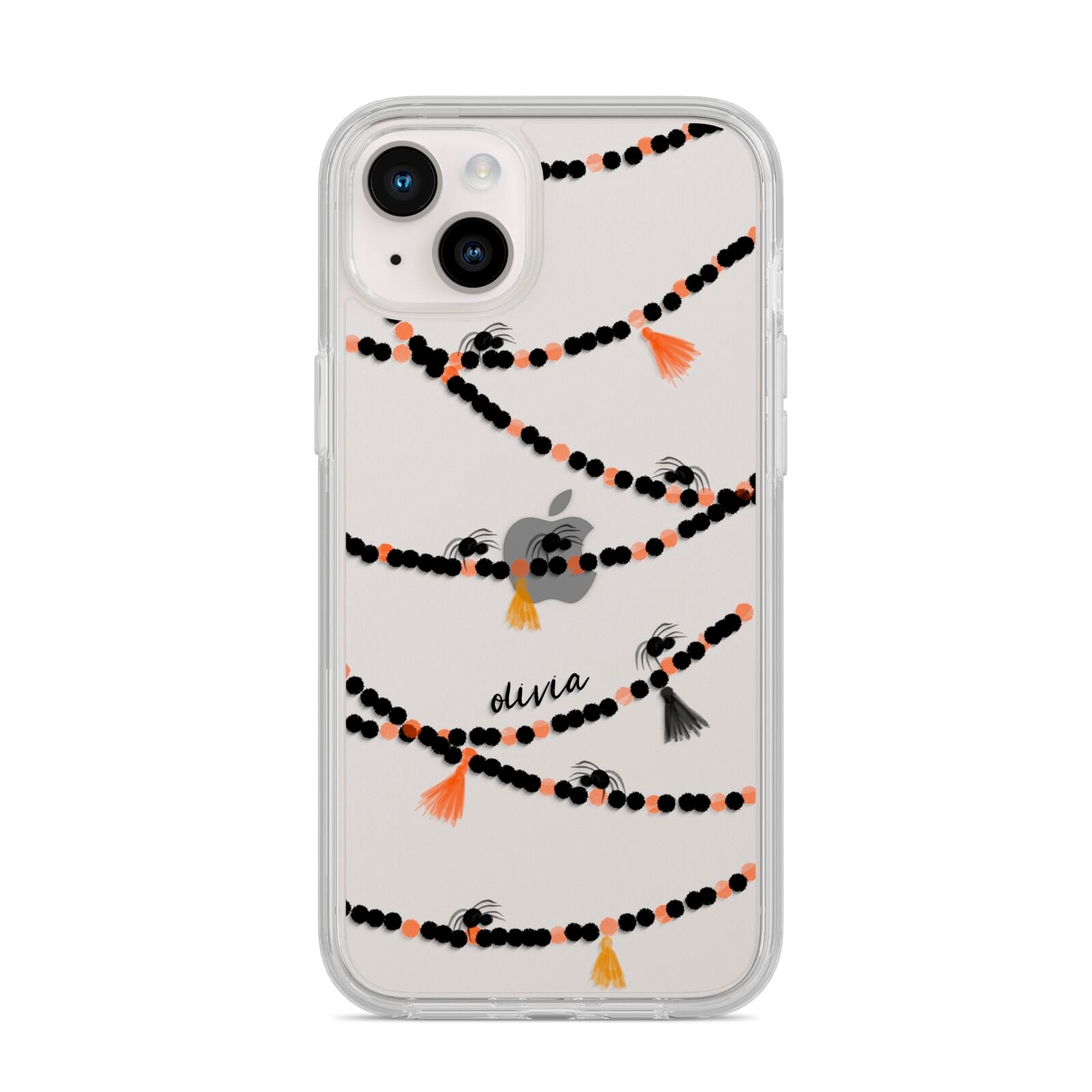 Spider Halloween iPhone 14 Plus Clear Tough Case Starlight