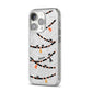 Spider Halloween iPhone 14 Pro Glitter Tough Case Silver Angled Image