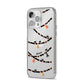 Spider Halloween iPhone 14 Pro Max Clear Tough Case Silver Angled Image