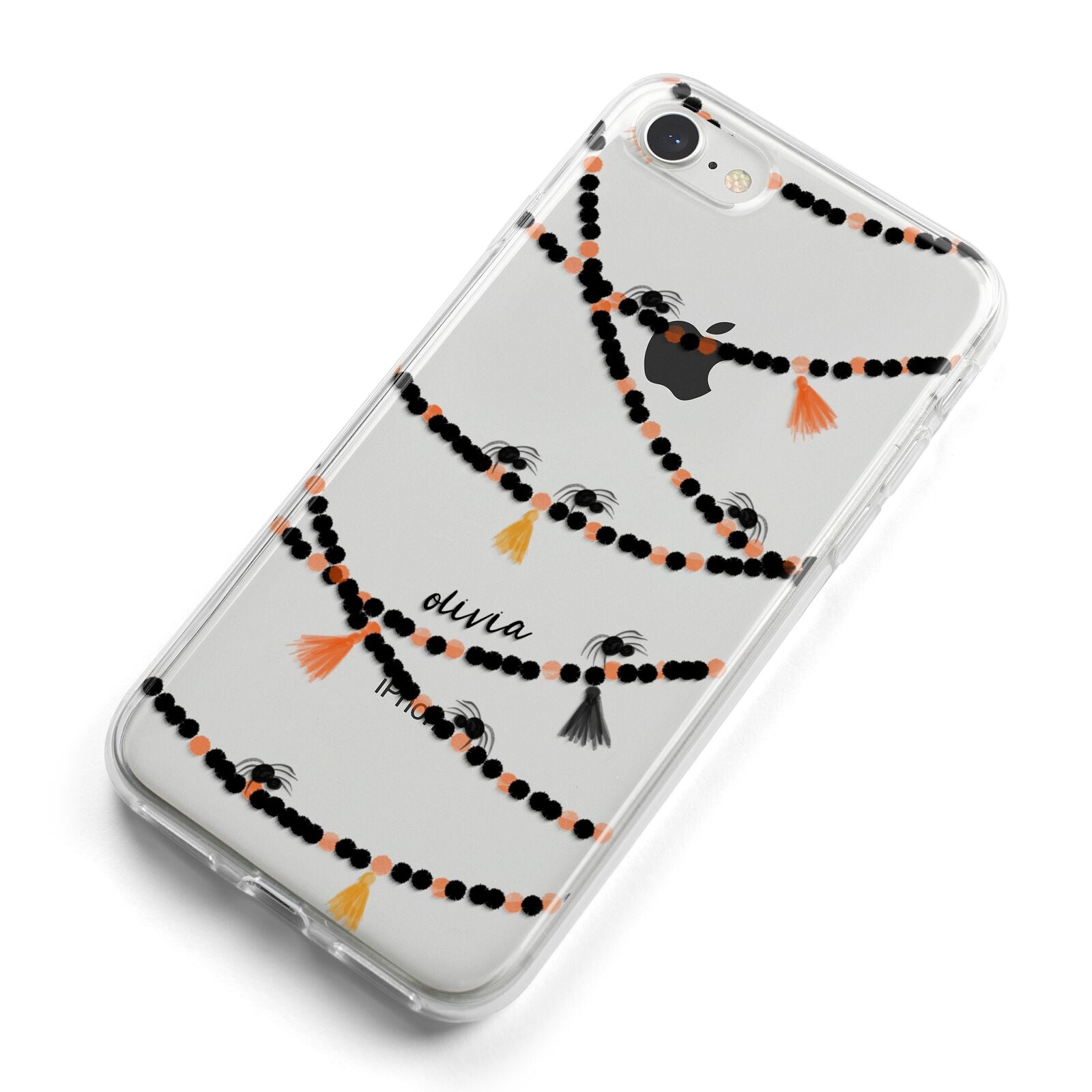 Spider Halloween iPhone 8 Bumper Case on Silver iPhone Alternative Image