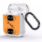 Spider Orange Personalised AirPods Clear Case Side Image