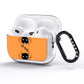 Spider Orange Personalised AirPods Pro Glitter Case Side Image