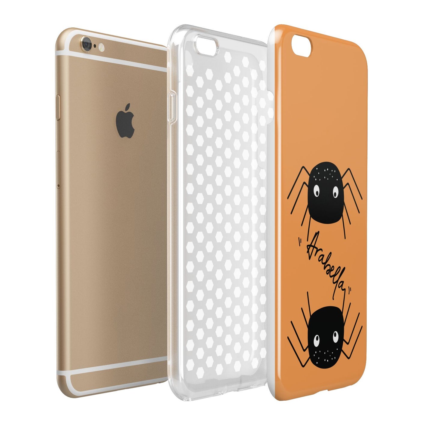 Spider Orange Personalised Apple iPhone 6 Plus 3D Tough Case Expand Detail Image