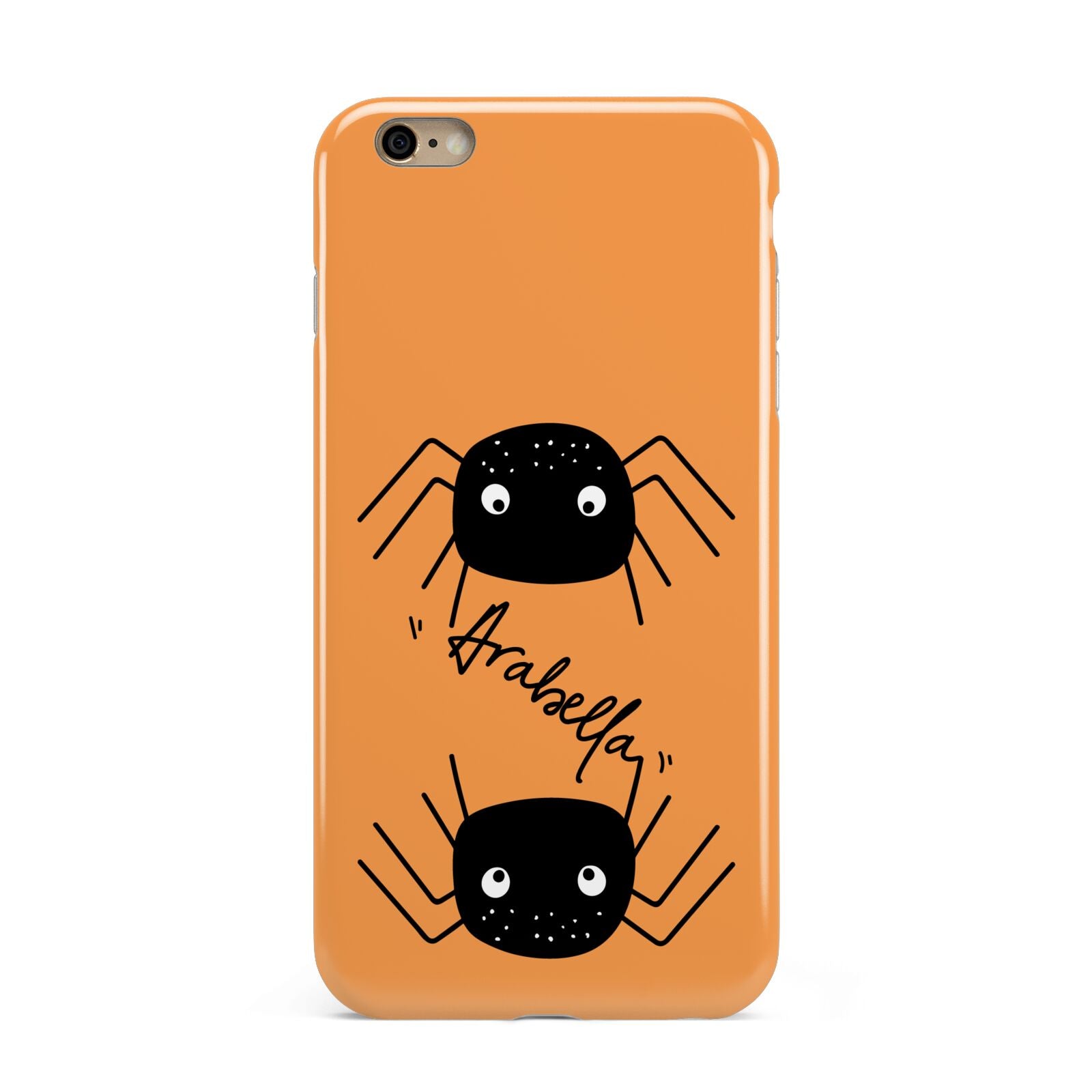 Spider Orange Personalised Apple iPhone 6 Plus 3D Tough Case