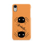 Spider Orange Personalised Apple iPhone XR White 3D Snap Case
