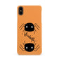 Spider Orange Personalised Apple iPhone Xs Max 3D Snap Case