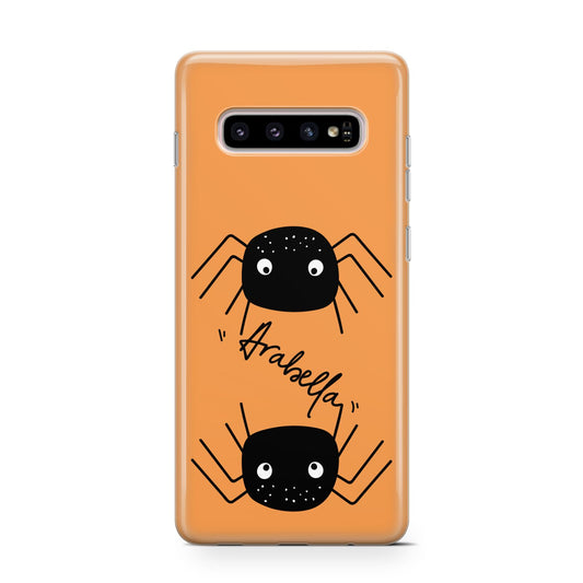 Spider Orange Personalised Protective Samsung Galaxy Case