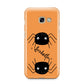 Spider Orange Personalised Samsung Galaxy A3 2017 Case on gold phone