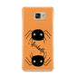 Spider Orange Personalised Samsung Galaxy A9 2016 Case on gold phone