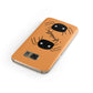 Spider Orange Personalised Samsung Galaxy Case Front Close Up