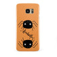 Spider Orange Personalised Samsung Galaxy S7 Edge Case