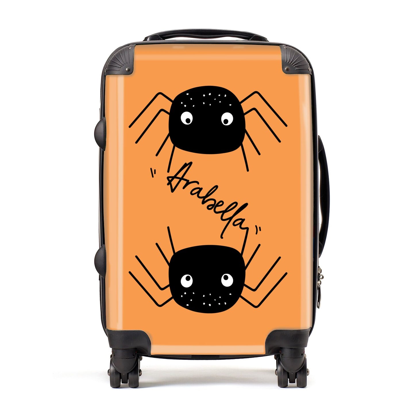 Spider Orange Personalised Suitcase