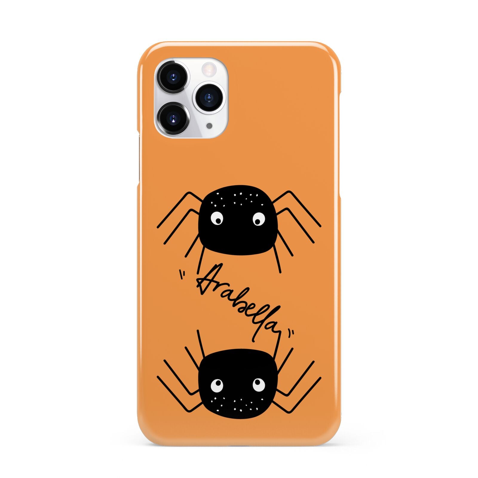 Spider Orange Personalised iPhone 11 Pro 3D Snap Case