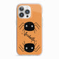 Spider Orange Personalised iPhone 13 Pro TPU Impact Case with Pink Edges