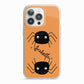 Spider Orange Personalised iPhone 13 Pro TPU Impact Case with White Edges