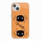 Spider Orange Personalised iPhone 13 TPU Impact Case with White Edges