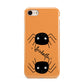 Spider Orange Personalised iPhone 8 3D Tough Case on Gold Phone
