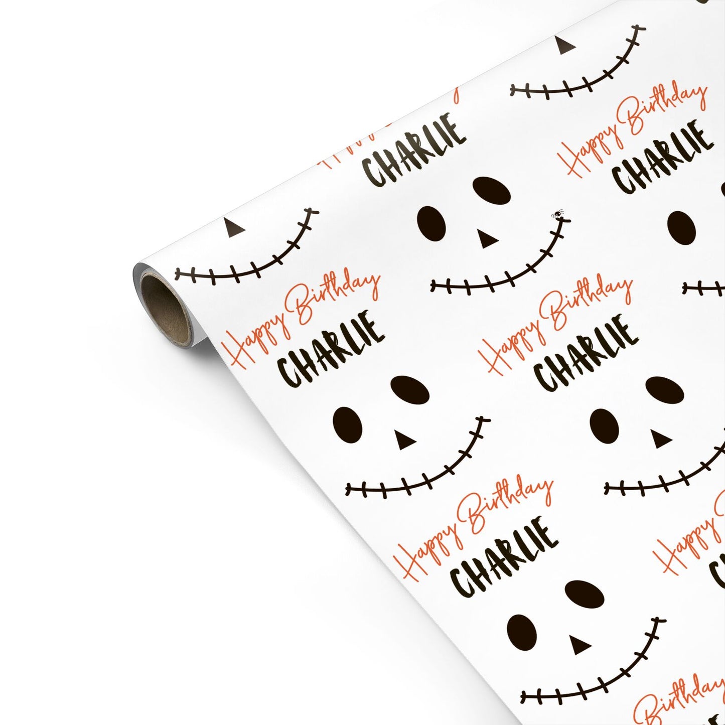 Spooktacular Birthday Personalised Personalised Gift Wrap