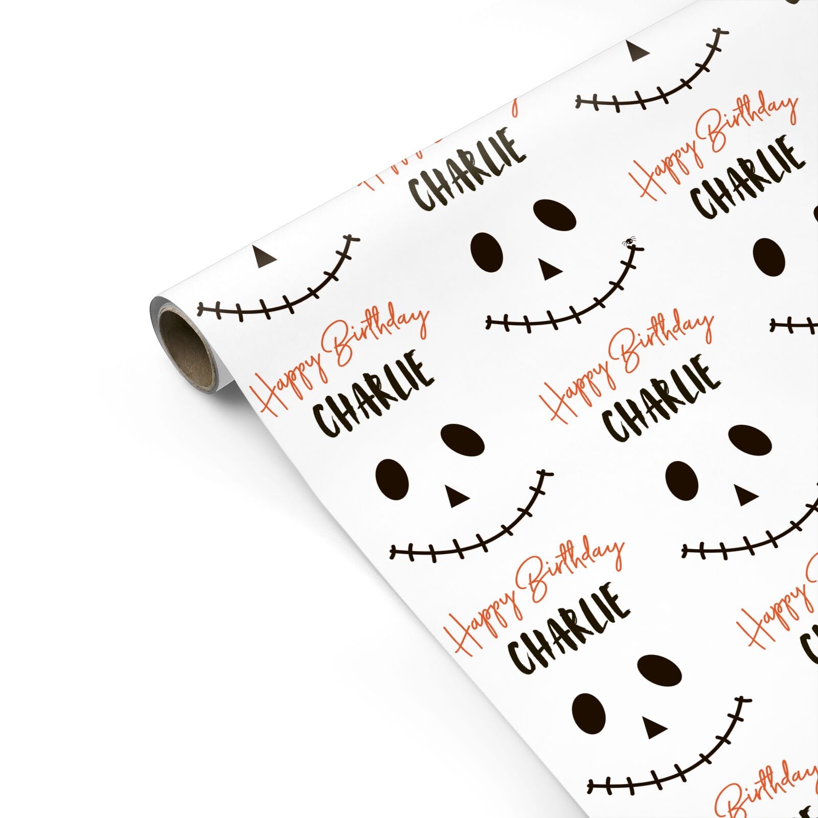 Spooktacular Birthday Personalised Personalised Gift Wrap