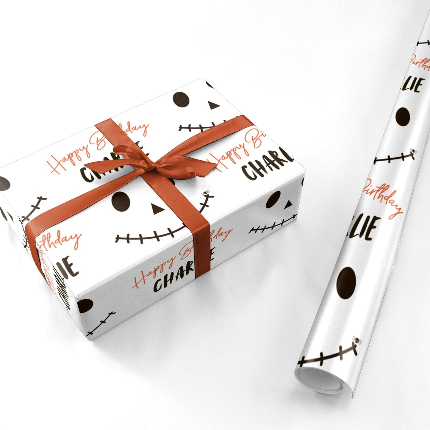 Spooktacular Birthday Personalised Personalised Wrapping Paper