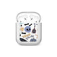 Spooky Blue Illustrations and Catchphrases AirPods Case