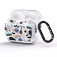 Spooky Blue Illustrations and Catchphrases AirPods Pro Glitter Case Side Image