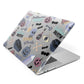 Spooky Blue Illustrations and Catchphrases Apple MacBook Case Side View