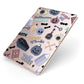 Spooky Blue Illustrations and Catchphrases Apple iPad Case on Rose Gold iPad Side View