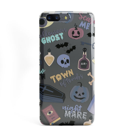 Spooky Blue Illustrations and Catchphrases OnePlus Case