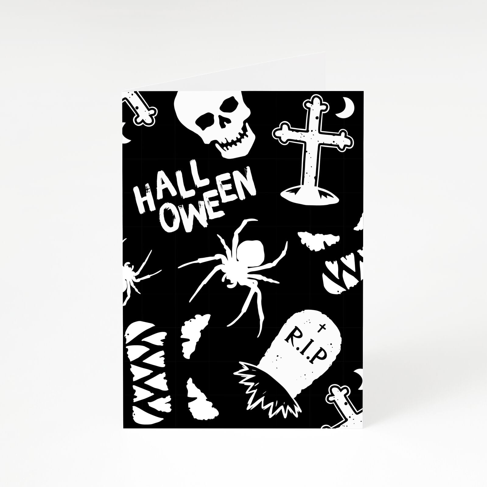 Spooky Illustrations A5 Greetings Card