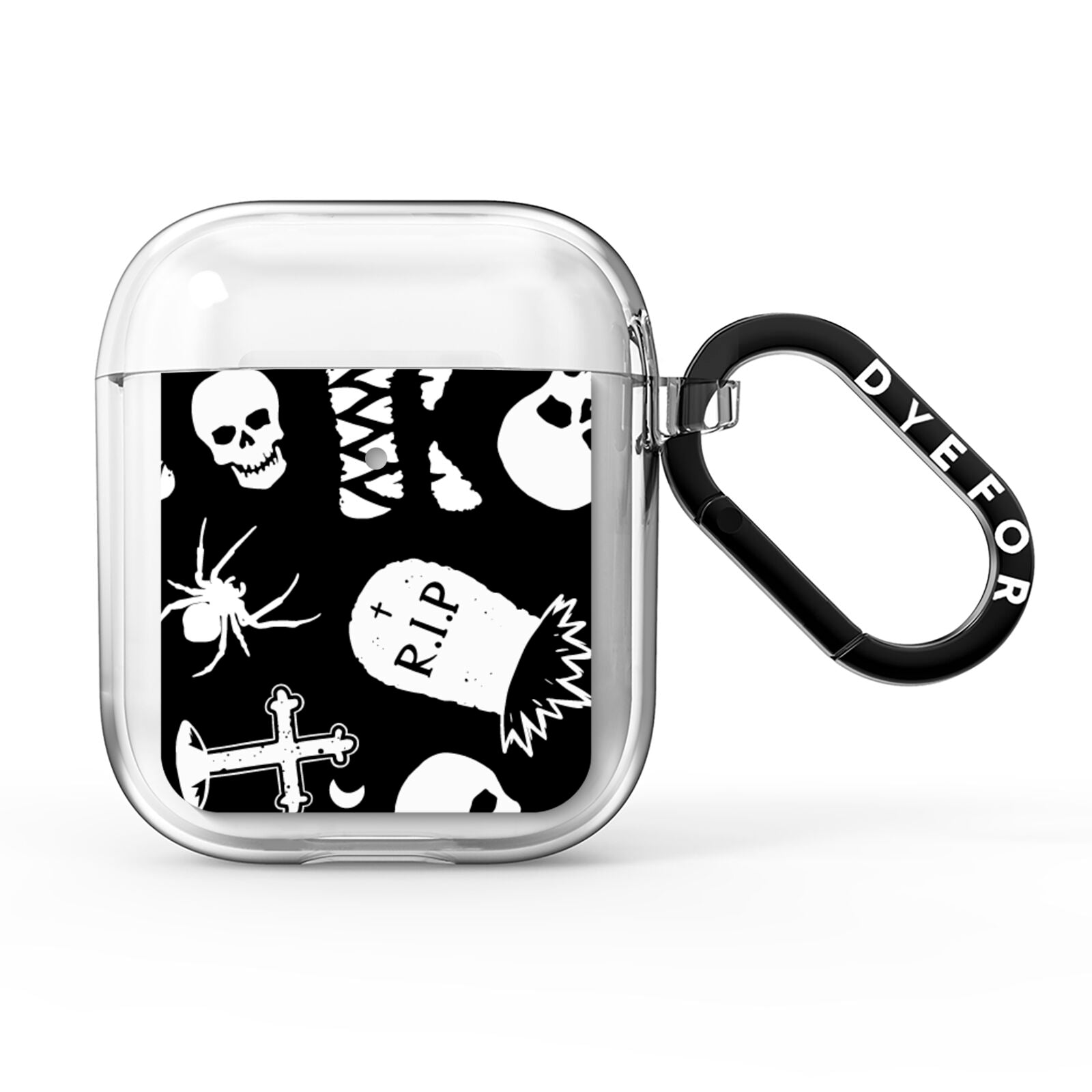 Spooky Illustrations AirPods Clear Case