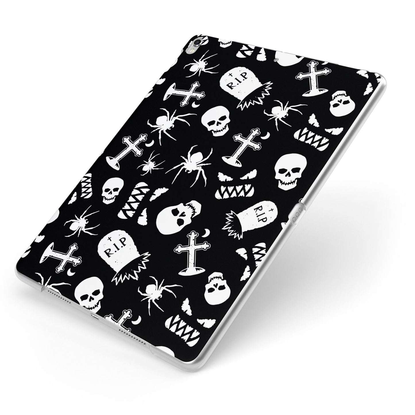 Spooky Illustrations Apple iPad Case on Silver iPad Side View