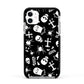 Spooky Illustrations Apple iPhone 11 in White with Black Impact Case