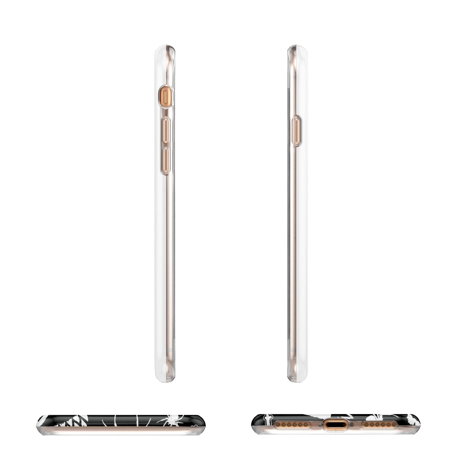 Spooky Illustrations Apple iPhone 7 8 3D Wrap Tough Case Alternative Image Angles