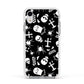 Spooky Illustrations Apple iPhone XR Impact Case White Edge on Silver Phone