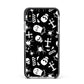 Spooky Illustrations Apple iPhone Xs Max Impact Case Black Edge on Silver Phone